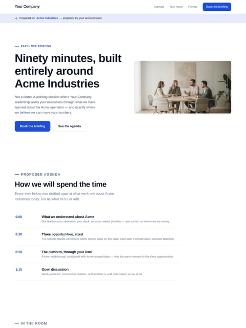 Executive Briefing Invite