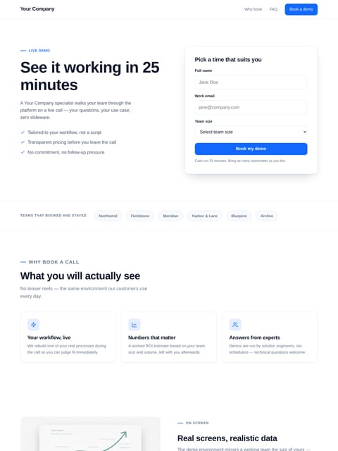 Book a Live Demo